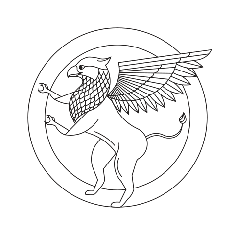 Logo de Qanu représentant un griffon